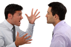 businessmen quarreling